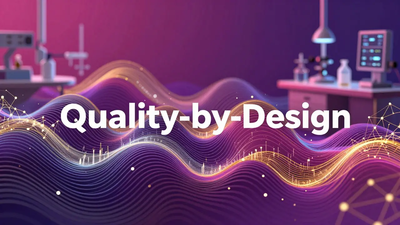 Psychedelic depiction of AI and digital data optimizing pharmaceutical research.